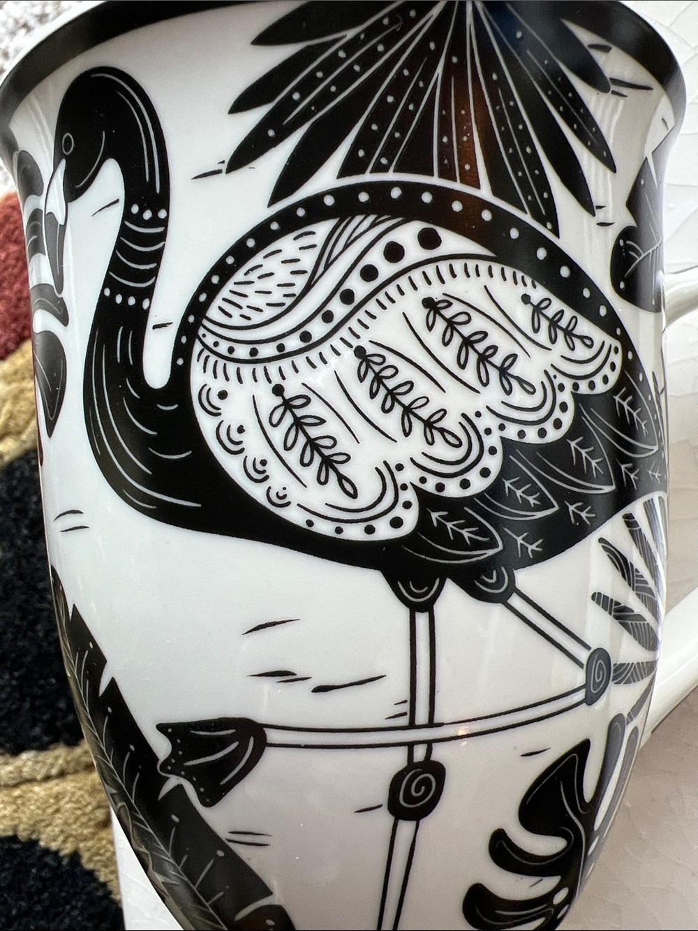 Karma Flamingo Hobo Coffee Tea Mug Cup NEW WITH TAGS “Find Balance” - Picture 2 of 13
